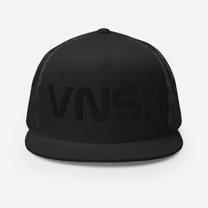 VNSH Trucker Cap Black on Black