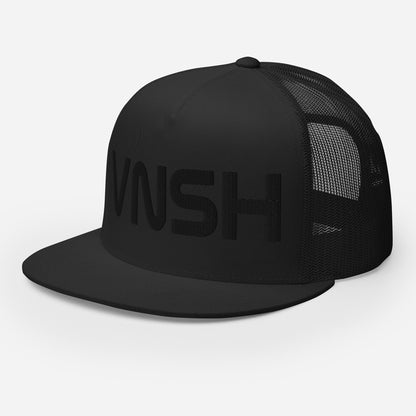 VNSH Trucker Cap Black on Black