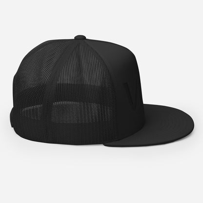 VNSH Trucker Cap Black on Black